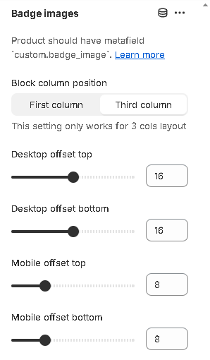 badge images block